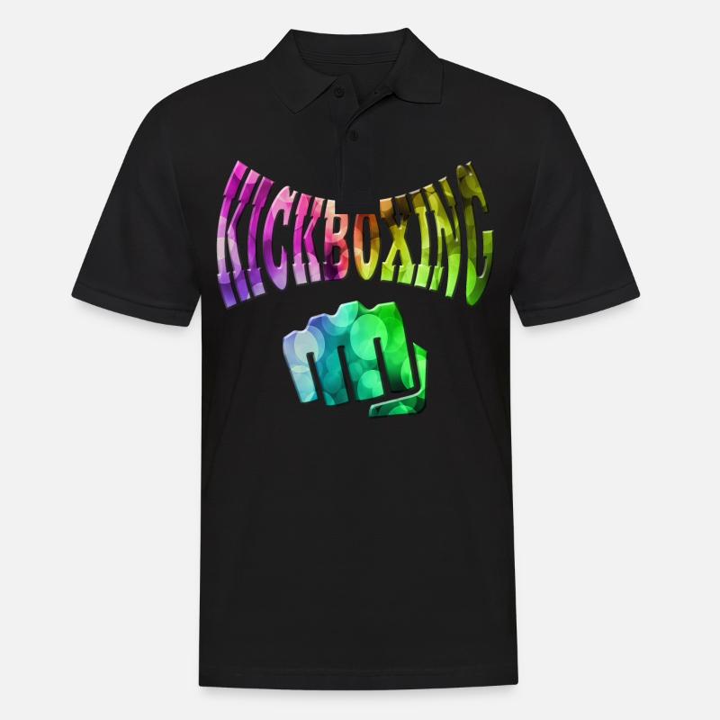 Kickboxen - Männer Poloshirt - Schwarz
