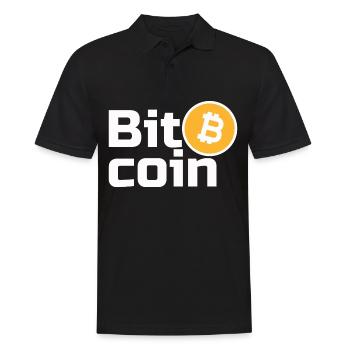 Bitcoin - Men's Polo Shirt - black - Front - Kai (181cm)