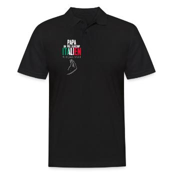 Italian Dad and it shows! - Men's Polo Shirt - black - Front - Kai (181cm)
