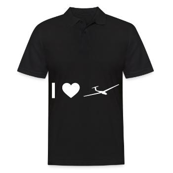 I coeur et planeur - - Polo Homme - noir - Devant - Kai (181cm)