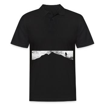 Mountain - Hikers - (2) - Men's Polo Shirt - black - Front - Kai (181cm)