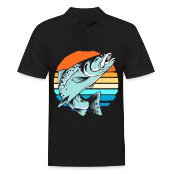 Pêche pêche - Polo Homme - noir - Devant - Kai (181cm)