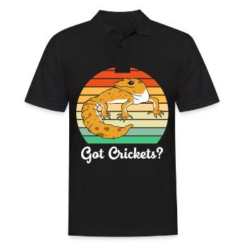 leopard gecko - Men's Polo Shirt - black - Front - Kai (181cm)