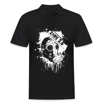 Tchernobyl T-shirt Zone 3.6 Postapocalypse Gaming - Polo Homme - noir - Devant - Kai (181cm)