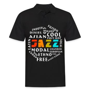 Jazzs style jazz jazz avec jazz - Polo Homme - noir - Devant - Kai (181cm)