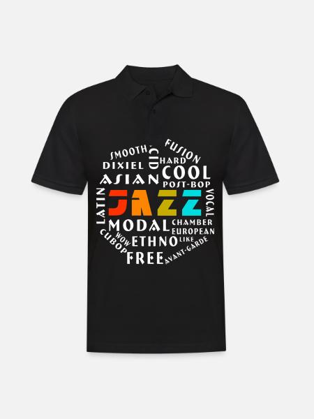 Jazzs style jazz jazz avec jazz - Polo Homme - noir