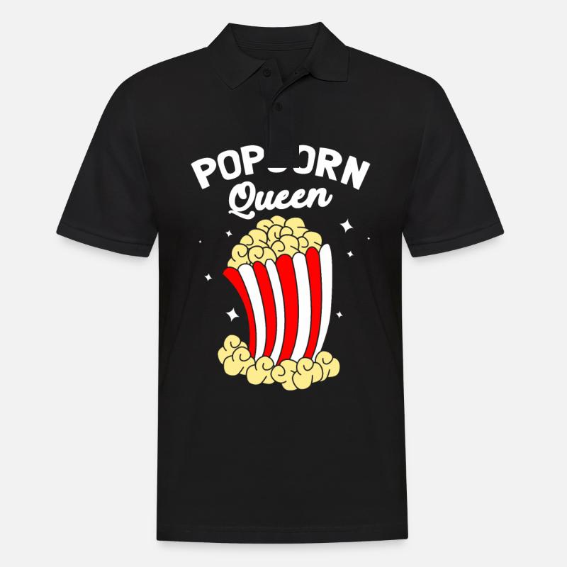 Popcorn - Männer Poloshirt - Schwarz