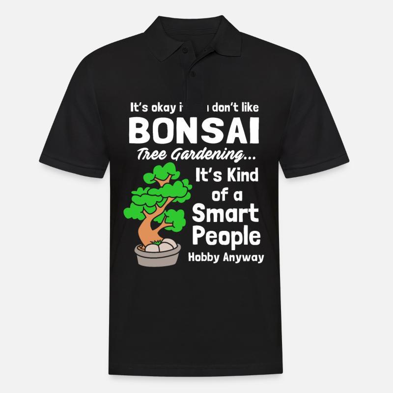 Bonsai Baum - Männer Poloshirt - Schwarz
