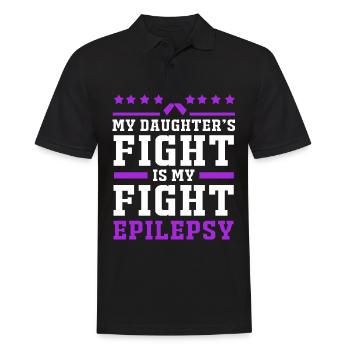 Epilepsie - Männer Poloshirt - Schwarz - Vorne - Kai (181cm)