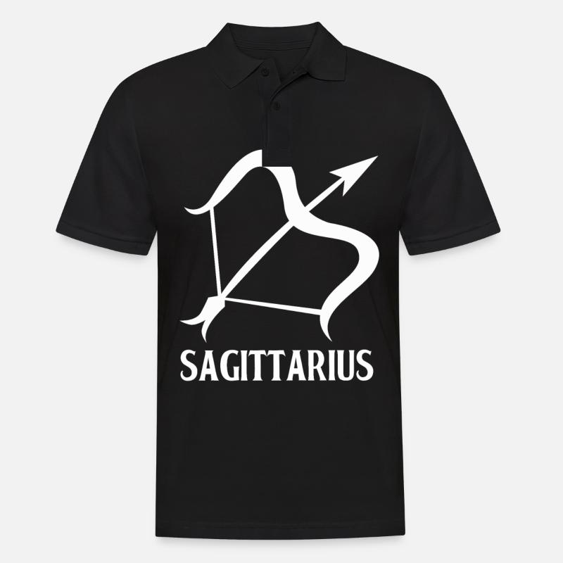 Schütze Sternzeichen - Männer Poloshirt - Schwarz