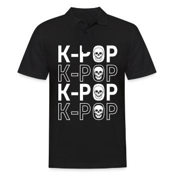 K-Pop Kpop - Männer Poloshirt - Schwarz - Vorne - Kai (181cm)