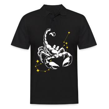 Scorpion Signes du zodiaque - Polo Homme - noir - Devant - Kai (181cm)