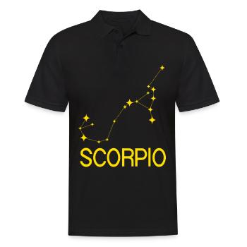 Signe du zodiaque Scorpion - Polo Homme - noir - Devant - Kai (181cm)