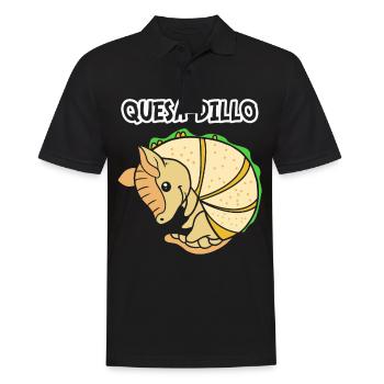 Armadillo Quesadilla Taco - Men's Polo Shirt - black - Front - Kai (181cm)