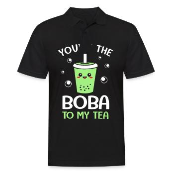 Bubble Tee Boba Tea - Men's Polo Shirt - black - Front - Kai (181cm)