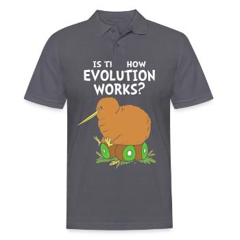 kiwi-oiseau kiwi - Polo Homme - charbon - Devant - Nico (186cm)
