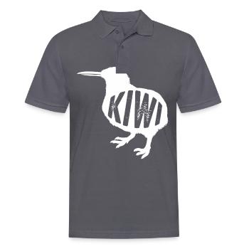 kiwi-oiseau kiwi - Polo Homme - charbon - Devant - Nico (186cm)