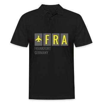 FRA Francfort Code allemand de l’aéroport - Polo Homme - noir - Devant - Kai (181cm)