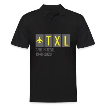 TXL Berlin Tegel Germany Airport Code - Men's Polo Shirt - black - Front - Kai (181cm)