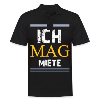 Häuslebauer Investor - Männer Poloshirt - Schwarz - Vorne - Kai (181cm)