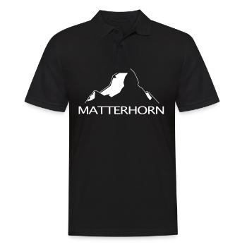Montagne de Matterhorn Le cœur des Alpes - Polo Homme - noir - Devant - Kai (181cm)