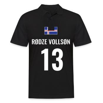 Fußball Sauf Trikot Island Mallorca Party Gruppen - Männer Poloshirt - Schwarz - Vorne - Kai (181cm)