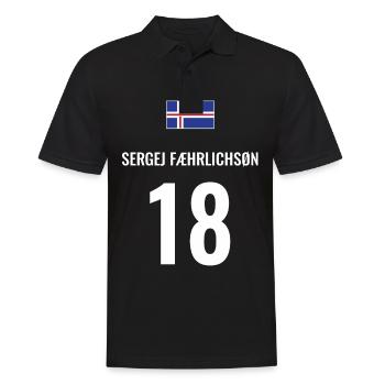 Fußball Sauf Trikot Island Mallorca Party Gruppen - Männer Poloshirt - Schwarz - Vorne - Kai (181cm)