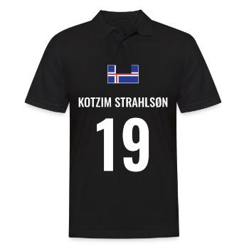 Fußball Sauf Trikot Island Mallorca Party Gruppen - Männer Poloshirt - Schwarz - Vorne - Kai (181cm)