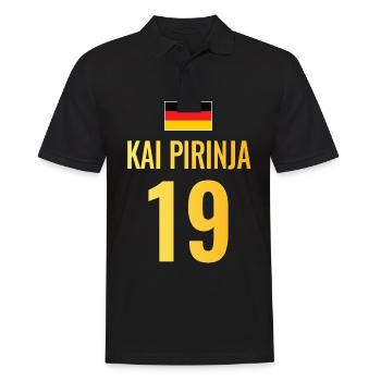 Fußball Sauf Trikot Deutschland Mallorca Gruppen - Männer Poloshirt - Schwarz - Vorne - Kai (181cm)