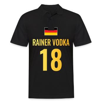 Fußball Sauf Trikot Deutschland Mallorca Gruppen - Männer Poloshirt - Schwarz - Vorne - Kai (181cm)