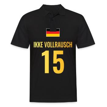 Fußball Sauf Trikot Deutschland Mallorca Gruppen - Männer Poloshirt - Schwarz - Vorne - Kai (181cm)