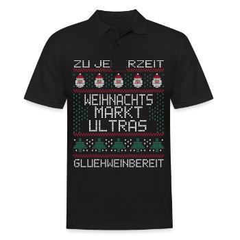 Weihnachtsmarkt Ultras Ugly Christmas Xmas Idee - Männer Poloshirt - Schwarz - Vorne - Kai (181cm)