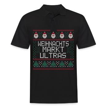 Weihnachtsmarkt Ultras Ugly Christmas Xmas Idee - Männer Poloshirt - Schwarz - Vorne - Kai (181cm)