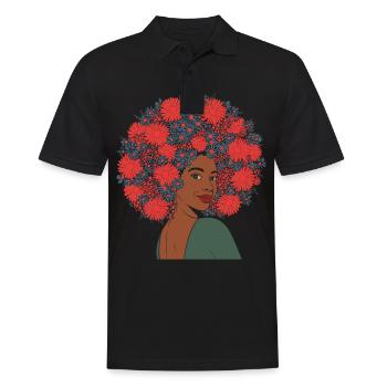 Afro-Américains Afrique - Polo Homme - noir - Devant - Kai (181cm)