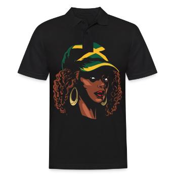 Afro-Américains Afrique - Polo Homme - noir - Devant - Kai (181cm)