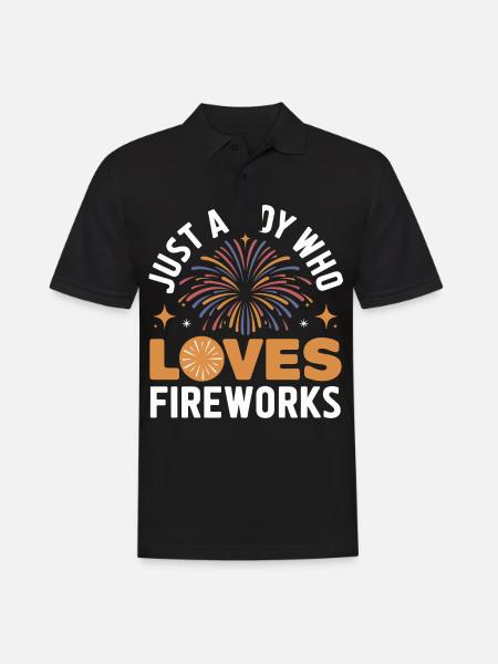 Pyrotechnics Fireworks Pyrotechnics - Men's Polo Shirt - black