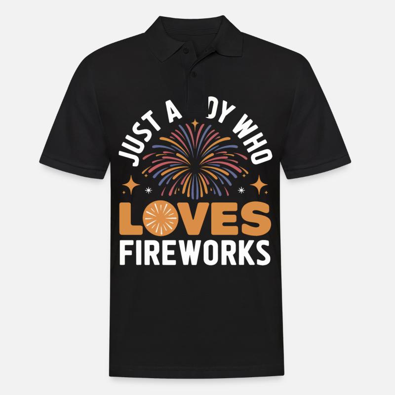 Pyrotechnie Feux d’artifice Pyrotechnie - Polo Homme - noir