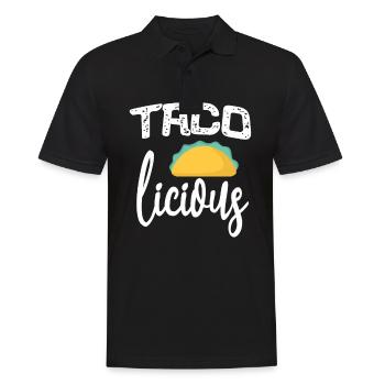 Taco Licious cadeau de cuisine mexicaine - Polo Homme - noir - Devant - Kai (181cm)