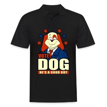 Chien Chien Animal Animal Comique Mignon - Polo Homme - noir - Devant - Kai (181cm)