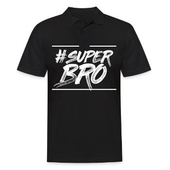 Familie Bester Super Bruder Bro Kumpel Geschenk - Männer Poloshirt - Schwarz - Vorne - Kai (181cm)