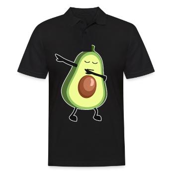 Avocado Kawaii Comic tanzen Sport Geschenk süß - Männer Poloshirt - Schwarz - Vorne - Kai (181cm)