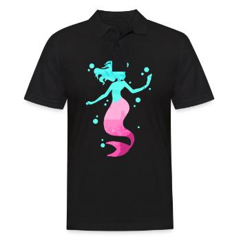 Mermaid mermaid mermaid fairy tale - Men's Polo Shirt - black - Front - Kai (181cm)