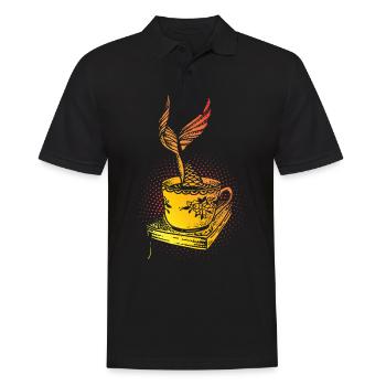 Mermaid mermaid mermaid fairy tale - Men's Polo Shirt - black - Front - Kai (181cm)