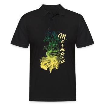 Mermaid mermaid mermaid fairy tale - Men's Polo Shirt - black - Front - Kai (181cm)