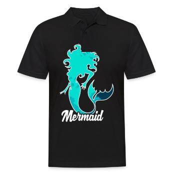 Mermaid mermaid mermaid fairy tale - Men's Polo Shirt - black - Front - Kai (181cm)