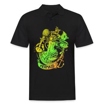 Mermaid mermaid mermaid fairy tale - Men's Polo Shirt - black - Front - Kai (181cm)
