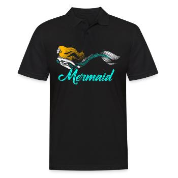 Mermaid mermaid mermaid fairy tale - Men's Polo Shirt - black - Front - Kai (181cm)