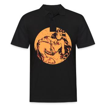 Mermaid mermaid mermaid fairy tale - Men's Polo Shirt - black - Front - Kai (181cm)