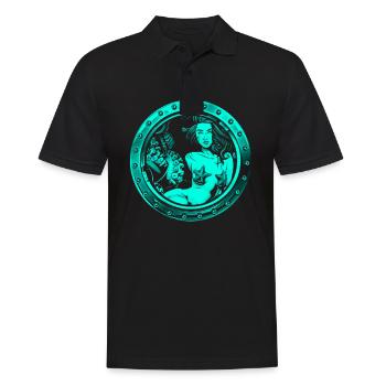 Mermaid mermaid mermaid fairy tale - Men's Polo Shirt - black - Front - Kai (181cm)