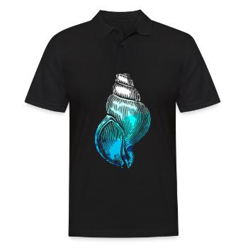 Vie marine sous-marine Seashell mer profonde - Polo Homme - noir - Devant - Kai (181cm)